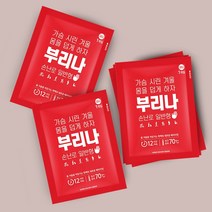 22년 생산 부리나 일반형 포켓형 군용 손난로 80g, 60입