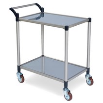 생담 서빙카트 다용도카트 2단 3단 대차 구르마 무소음바퀴 휴대용 운반구, 1개, 스테인리스 3단 중 무소음바퀴