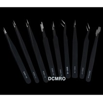 휴팡 핀셋 스텐레스 스틸 정전기방지 핀셋세트 9PC ESD-9PC