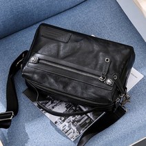 캐주얼 가죽 가방 크로스백 남성 검정 토트백 고급 미니