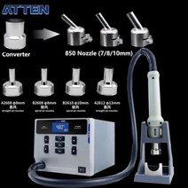 ATTEN ST-862D 1000W 뜨거운 공기 총 디지털 디스플레이 BGA 재 작업 역 자동 수면 PCB 용접 수리 솔더 복구 도구, SETA