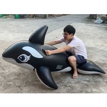 야외 물놀이 튜브 대형 수영장 에어 물총 탱크 바다, 형광등 고래 + 수동 펌프