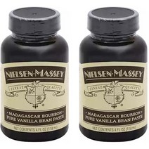 닐슨메시 마다가스카르 버번 퓨어 바닐라 빈 페이스트, 2개, 118ml