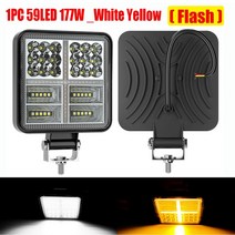 LED 작업등 144W 177W LED 바 936V 자동차 트럭 보트 트랙터 4x4 Atv 오프로드 스포트라이트 LED 헤드 라이, 한개옵션1, 07 1PC 59LED 177WWY