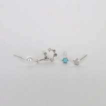 은침 탄생석+별자리 귀걸이 4set 세트귀걸이 선물포장 여자친구생일선물 여자선물추천