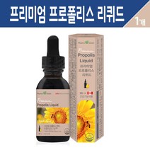 프리미엄 프로폴리스 리퀴드 액상형 영양제 먹는 비프로폴리스 원액 추출물 구강 항균 고함량 플라보노이드 건강기능식품 캐나다, 1개, 30ml