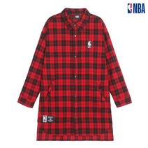 유니 NBA 롱기장 체크 셔츠 (N183SH190P)