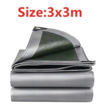 캠핑윈드스크린 사이드월 윈드스크린 PE 0.32mm 타포린 방수 패브릭 야외 텐트 정원 식물 캐노피 트럭 차양 개집 커버, 3x3m