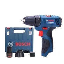 BOSCH 무선 충전식 전기드릴GSR120-Li 보쉬 전동 드라이버 층전드릴 홈키트 공구세트 LED조명, 싱글배터리(돼지코 포함)