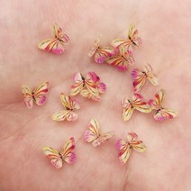 미니어쳐소품 3D 다채로운 반짝이 미니 휠 나비 네일 아트 AB 미니어처 패턴 아플리케 DIY 매니큐어 라인석 스크랩북 장식 공예, [02] 10PCS, [01] Random mixed