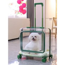고양이 이동장 가방 반려묘 캐리어 유모차 냥모차 우주선 산책 소형견, 프리미엄 사이드 도어 알루미늄 합금