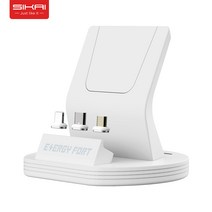 SIKAI케이스 마그네틱 자석 헤드 무선 고속 충전 거치대, 블랙, 아이폰