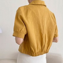 린넨크롭싱글 자켓 반팔 마 자켓 3버튼 자켓 심플자켓 뒷밴딩자켓