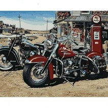 디지털액자 전자 스마트 액자 앨범 모니터 숫자에 의해 GATYZTORY 유화 캔버스에 번호 수제 60x75cm 프레임으로 오토바이 풍경 사진 홈 장식, 37.996925 - 20x30cm No Frame