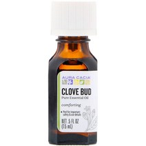 아우라카시아 순수 에센셜 오일 클로브 버드 0.5fl oz(15ml)
