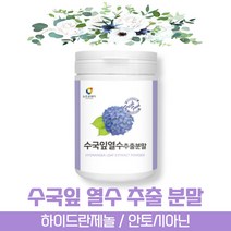 방고집 타 먹는 식용 고함량 국내산 수국 잎 닢 산수국 열수 추출 물 분말 가루 하이드란제놀 안토시아닌 필로둘신 사포닌 게르마늄 썬버지놀, 6통(약6개월분)