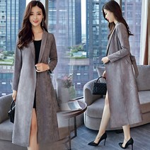 여성 코트 간절기 롱코트 캐주얼 슬림핏 자켓 인박카132