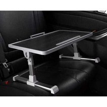 차량용식탁 뒷자석책상 접이식 각도조절 노트북거치대 자동차용 탁자, 화이트 접이식 60X40cm