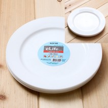 10p 다회용 위생접시 25cm 1회용그릇 덮밥용기 일회용공기 일회용종이접시 일회용플라스틱용기 장국용기 일회용용