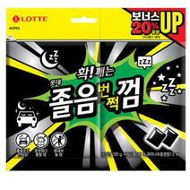 롯데 졸음번쩍껌 봉지 리필, 4개, 105g