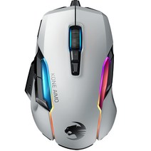 로캣 KONE AIMO Remastered RGB 게이밍 유선마우스, WHITE