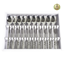 라이브잇 키친아트 크로바 샌딩 수저세트, 7세트, 숟가락 10p + 젓가락 10p