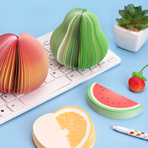 메모지/사무용품/문구/맛있는/4종 디자인/과일 메모지/포스트잇/떡메모지/입체메모지, 레몬