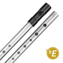 골드플룻 6 홀 플루트 C/D/bE/bB 키 금속 악기 아일랜드 휘슬 주석 페니 목관 음악 초보자 액세서리, [05] bE Silver, 05 bE Silver