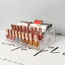 치프몰 무볼트 아크릴 매니큐어 립스틱 정리함 4단, 1개