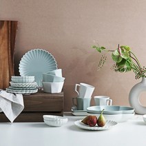 시라쿠스 네이처 무광 2인 홈세트(15P) 예쁜 그릇세트 혼수 신혼 부부 선물 세트, 화이트