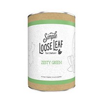 Simple Loose Leaf - Zesty Green Tea - Premium Loose Leaf Green Tea (4 oz) - High Caffeine - Fun Lemo, 1