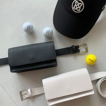 루이 롱 볼파우치 벨트 골프힙색 거리측정기가방 공주머니 볼케이스, 루이 롱 볼파우치-화이트