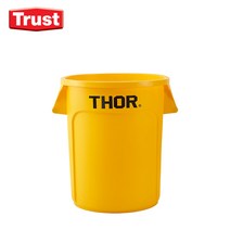 트러스트 Thor 토르 원형 컨테이너 플라스틱 용기 121L(바디만), 노랑