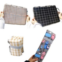 띵덕 콘서트 등산 야구장 비행기 목욕탕 휴대용 방석 매트 돗자리, 8칸 접이식 방석, 브라운+보관파우치