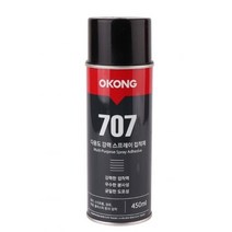오공 707 다용도 접착제 강력 스프레이 450ml 본드, 7개