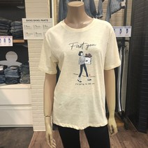 뱅뱅 여성 가볍고 시원한 예쁜 프린트 반팔티셔츠 NTI557-0