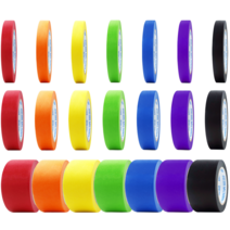 마스킹테이프 15mm 24mm 48mm x 10M 40M 8컬러, 15mm x 10M, 흑색, 1개