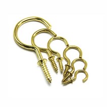 50P 후크고리 나사못 원형걸이 피스 벽걸이 훅 천장 설치 화분 구자 천장고리 천장훅 다용도훅 가구diy, 5/8인치-26mm