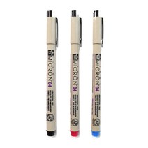 [조한스토어] 사쿠라 피그마 마이크론 다양한 선굵기의 펜 브러쉬 드로잉, 1개, MICRON 04_0.4mm_파랑