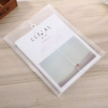 PVC 투명 하도메 파우치 [반투명 다꾸 스티커 포카 수납 정리 보관 파일 화일 케이스], A4