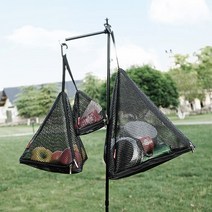 캠지기 삼각 PVC 메쉬망 식기 건조망 건조대 설거지망, L(40*43cm)