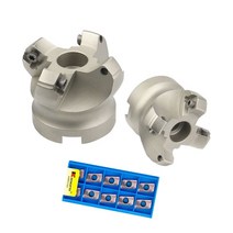 밀링공구 km12 45도 커팅 어댑터 506380100mm 인덱서블 솔리드 초경 인서트, SEKT1204-XM ​​YZ735, KM12-100-32-5T