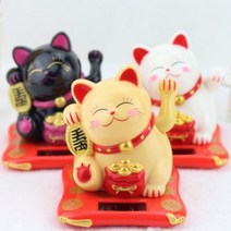 손흔드는 일본 복고양이 마네키네코 3종, 대-베이지