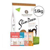 네츄럴코어 고양이사료 유기농 슬림다운 노그레인 5.6kg(게살슬라이스+캣쵸증정), 5.6g, 단품