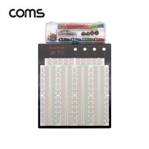 라이트컴 Coms WA163 브레드보드 빵판 3220핀 191.5x186x8.5mm 점퍼와이어키트 14종 140개입 포함 [G] 기타, 선택없음, 선택없음
