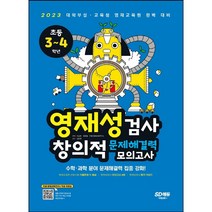 영재성검사 창의적 문제해결력 모의고사 초등 3~4학년(2022):대학부설ㆍ교육청 영재교육원 완벽 대비, 시대고시기획, 초등3학년
