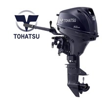 TOHATSU 도하츠 선외기 15마력 4행정 전동 틸러, S-413mm