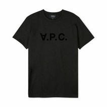 A.P.C.(아페쎄) 명품에이피씨 APC 아페쎄 남성 VPC 로고 블랙 반팔티 COBQX H26943 LZZ S 601619