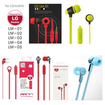 LG 미개봉 포장 스크레치 행사 이어폰 LM시리즈, LM-03 레드