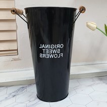 빈티지 철제화분 30cm 블랙 꽃병 플랜트박스 토분 다육이 연필통